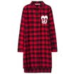 Semir Ladies Lattice Long Sleeve Shirt Long Sleeve Shirt 13316050023 Red&Black L