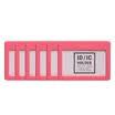 Deli 8334 soft card card sets work permit staff card horizontal 6 loaded red