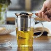 Qigao Glass Cup Heat Resistant Glass Belt Filtered Tea Leak Heat Resistant Glass Bubble Cup CK-107A