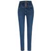 Semir ladies high waist feet washed cowboy trousers Korean version of the wave 11316240116 cowboy blue ash 29