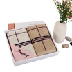 Xin brand towel home textiles British fashion cotton classic towel gift box two installed