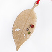 Sauze Culture Korean Metal Plated Brass Book Fine Veil Vein Series - Deciduous Ladybug Birthday Card Christmas Day New Year Creative Presentation
