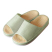 FOOJO comfortable thick bottom slip couple slippers green female models 35-38 yards