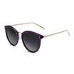 Wei Gu&39s VEGOOS 6112 polarized sunglasses round box retro tide people sunglasses female models face repair sunglasses sand transparent wine red frame progressive gray