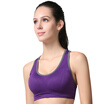 Antarctic human brains indiscriminately gathered word back sports bra purple M recommended 75A-80D