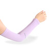 IKEWA FANGSHAIXIU002zi sunscreen sleeves ice sleeves gloves female spring&summer riding Korean ice silk driving sun sets cuff female purple no finger