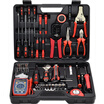 Carverville Telecommunication Toolbox Electronic&Electrical Tools Set 63 Pieces C9003A