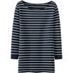 Semir Ladies Fresh Stripe Wild Casual Student T-Shirt 19316010803 Blue&White S