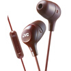 JVC FX38M headphones ear-style subwoofer sports music line-controlled earplugs mobile phone cotton candy series brown brown