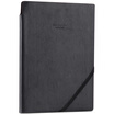 Effective deli 3186 business office leather surface notebook meeting this notebook 25K 160 pages blue