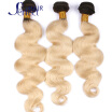 8A Unprocessed Brazilian Virgin Hair Body Wave 1b613 Ombre Human Hair Extensions Remy Blonde Brazilian Hair Weave