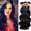8A Grade Brazilian Virgin Hair Body Wave 3 Bundles Brazilian Virgin Hair Body Wave Wet And Wavy Weave Brazilian Hair Bundles