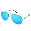Blue Bluekiki nylon lens sunglasses male color film sunglasses driving mirror sunglasses 5104 silver frame ice blue