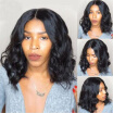 Middle Part Body Wave Brazilian Hair Full Lace Wigs Short Bob Full Lace Human Hair Wigs For Black Women