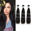 Straight Chinese Virgin Hair 3Bundles Natural Human Hair Extensions Can Be Dyed 8-28inch 3Pcslot
