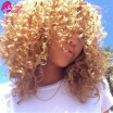 Malaysian Deep Curly Virgin Hair 4 Bundles Maylasian Hair Curly Color 27 Cheap Unprocessed Virgin Honey Blonde Hair Weave Bundle