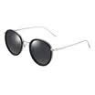Parsons PARZIN retro sunglasses TR90 light fashion big box tide female driver sunglasses 9890 black box reflective film ice blue