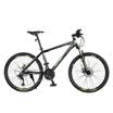 Permanent 27-speed bike mountain bike two-disc brakes bearings axis aluminum alloy car ring men&women cycling T11 black green