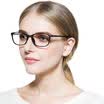 LOHO glasses life anti-blue glasses men&39s computer goggles HD female models myopia glasses frame R630 black
