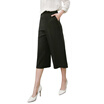 Antarctic nanjiren casual pants female simple wild wide leg pants fashion nine points pants female models black L 16576