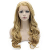 Iwona Synthetic Hair Lace Front Long Wavy Ash Blonde Wig