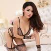 Los Mansi sexy lingerie large size transparent sexy temptation set sm Sao lace nightdress