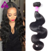 1 Bundle Raw Indian Hair Unprocessed Indian Virgin Hair Body Wave Weaves Human Hair Extension 100g Natural Dark Brown Body Wave