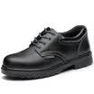 Old housekeeper LAOGUANJIA LG-005 labor insurance shoes male anti-smashing anti-skid work shoes black 38 yards