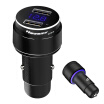 Newsmy C55 bluetooth mp3 for carlossless music playerbluetooth FM transmitter 2 in 1 dual USB black