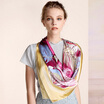 Gemstone Butterfly Silk Silk Scarf Lady Spring Summer Sunscreen Shawl High-grade Silk Scarf 90 90cm 16mm Heavy Satin Gift Box