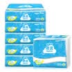 Jie Yun flat paper plus tough 250 sheets embossed toilet paper 6 packaging