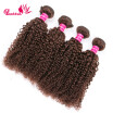 Fashion Bettehair 8A Brazilian Virgin Hair kinky curly 4 Bundles Unprocessed Human Hair Bundles light brown color