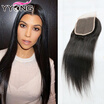 Indian Virgin Hair Straight 44 Bleached Knots Indian Lace Closure Straight Human Hair Closure Indian Straight Hair With Closure