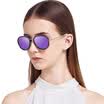Wei Gou&39s VEGOOS 3111 polarized sunglasses female driver mirror driver sunglasses sunglasses transparent gray frame gray film blue film