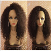 Brazilian Hair Kinky Curly Lace Front Human Hair Wig 130 Density Natural Color Kinky Curly Glueless Lace Front W