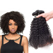 Amazing Star Jerry Curly Hair Bundles Indian Virgin Hair 3 Bundles Kinky Curly Human Hair Weave Soft&Bouncy Bundles Deal