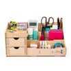 Jin Longxing D9122 Handmade DIY Wooden Drawer Cosmetic Storage Box Desktop Office Storage Block Sky Blue