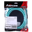 AMPCOM Fiber Optic Jumper LC-LC 10G Multimode Dual Core True Carrier Class OM3-300 50125 Transceiver Pigtail Jumper 10m