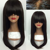 Brazilian Virgin Hair Straight Full Lace Human Hair Wigs for Black Women Lace Front Human Hair Wigs With Bangs Baby Hair Around