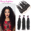 Malaysian Deep Wave With Frontal Clsoure 3 Bundles Malaysian Virgin Hair Deep Wave With Frontal Curly Weave Human Hair