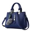 Name of the summer MINGXIA ladies handbag Messenger bag shoulder bag European&American fashion three-layer hair ball handbags MZH3B treasure blue