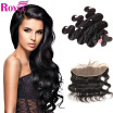 Mink Malaysian Virgin Hair Body Wave 3PCs with 134Frontal Closure Unprocessed Malaysian Human Hair 3Bundles with Frontal Closure