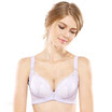 City beauty sexy embroidery bra 34 cup side received ladies underwear gather bra 090555 purple 70B