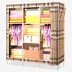 Beautiful home simple wardrobe cloth wardrobe multi - functional wardrobe steel pipe 136S England checkered