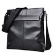 POLO first layer of leather shoulder bag men business Messenger bag 041631 black