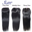 New Arrival 1B Natural Black Human Hair With Closure Brazilian Virgin Hair Straight Lace Closure 8A 100 Straight Hair Wholesale