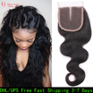 Brazilian Body Wave Closure Free Part Cheap Brazilian Lace Closure Sew In Weave Invisible Part Human Hair Closure Fast Shipping