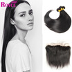 7A Malaysian Silky Straight Human Hair 4PCs with 134 frontal closure Cheap Malaysian Straight 4Bundles with Ear To Ear frontal
