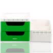 Deli 8900 large double multi-functional space-saving drawer-type storage box storage box makeup box light green