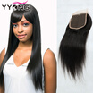 Virgin Brazilian Straight Closure 8A Brazilian Lace Closure Free Shipping 44 Human Hair Closure Bleached Knots YYONG Hair Good